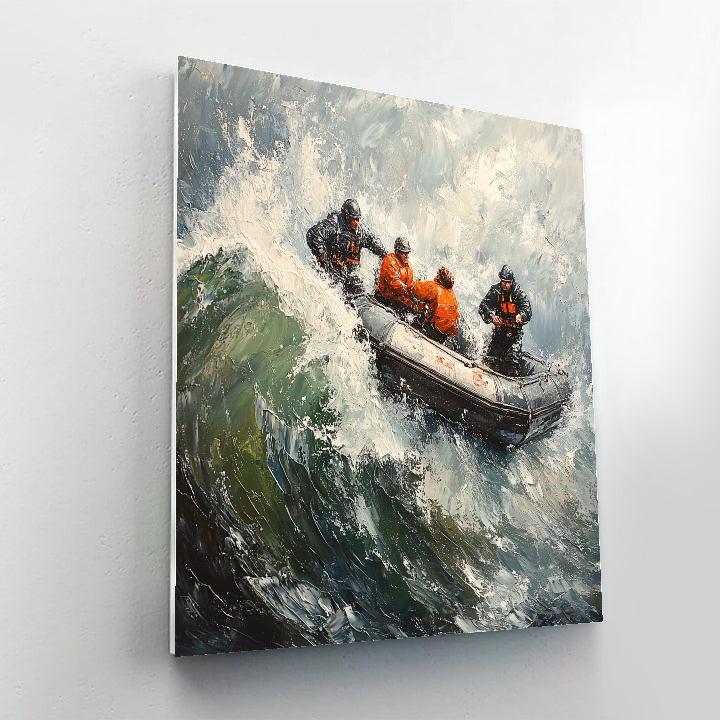 Géricault Inspired Rescue At Sea paint by numbers