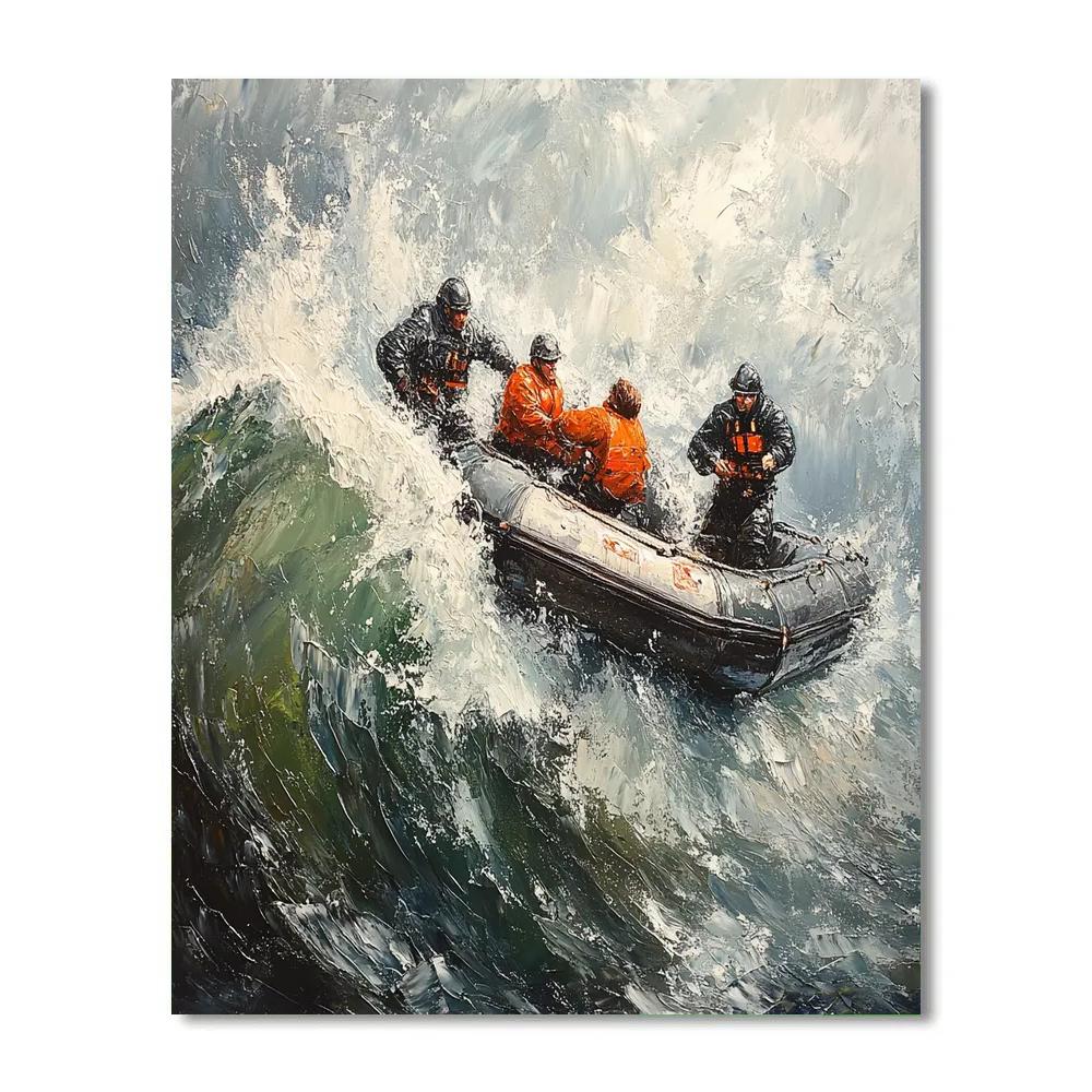 Géricault Inspired Rescue At Sea paint by numbers
