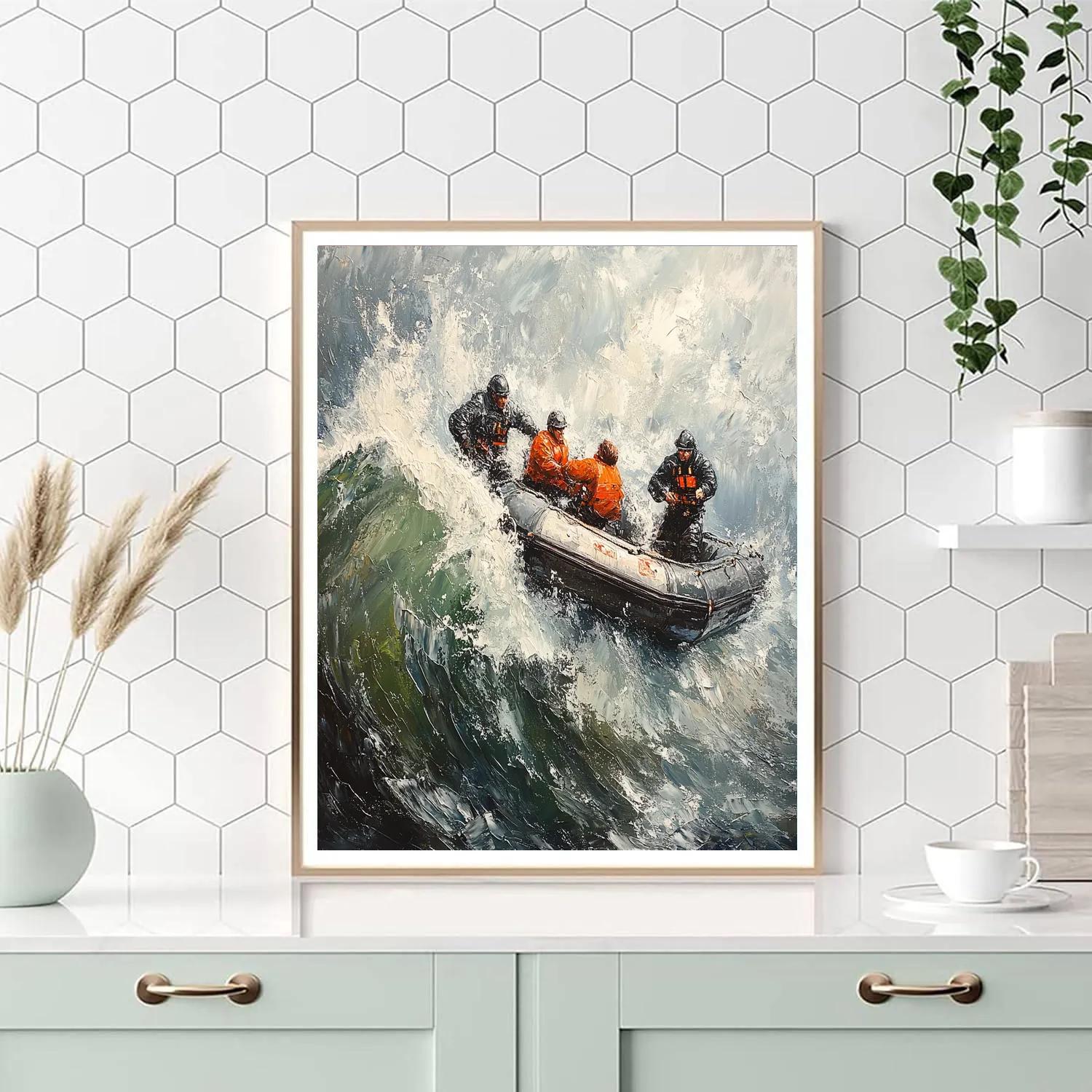 Géricault Inspired Rescue At Sea paint by numbers