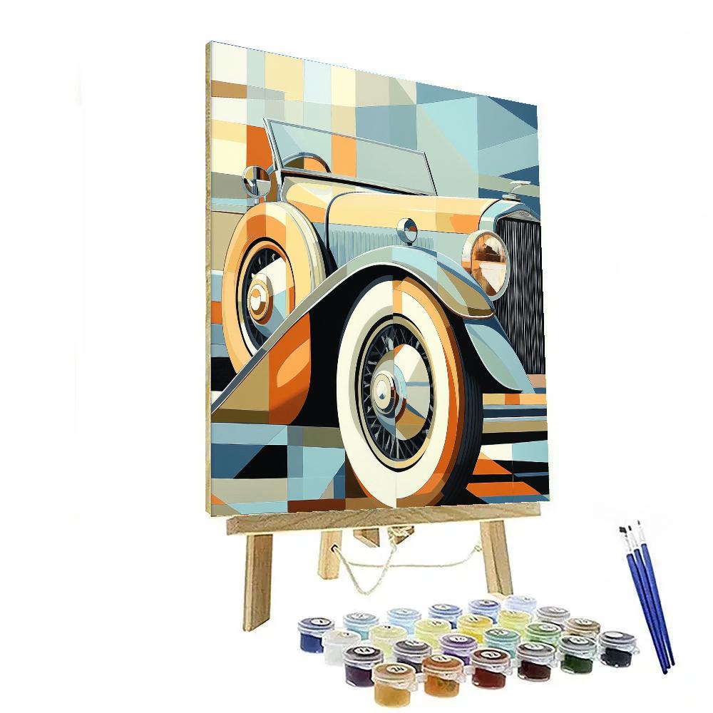 Picasso Inspired Automotive Cubism Paint by numbers art