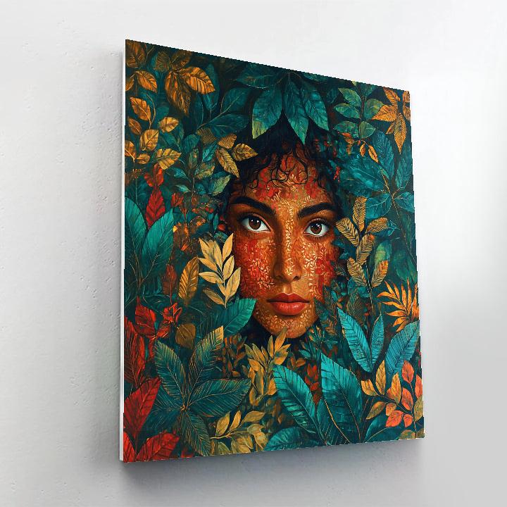 Frida Kahlo Inspired Ancestral Garden paint by color