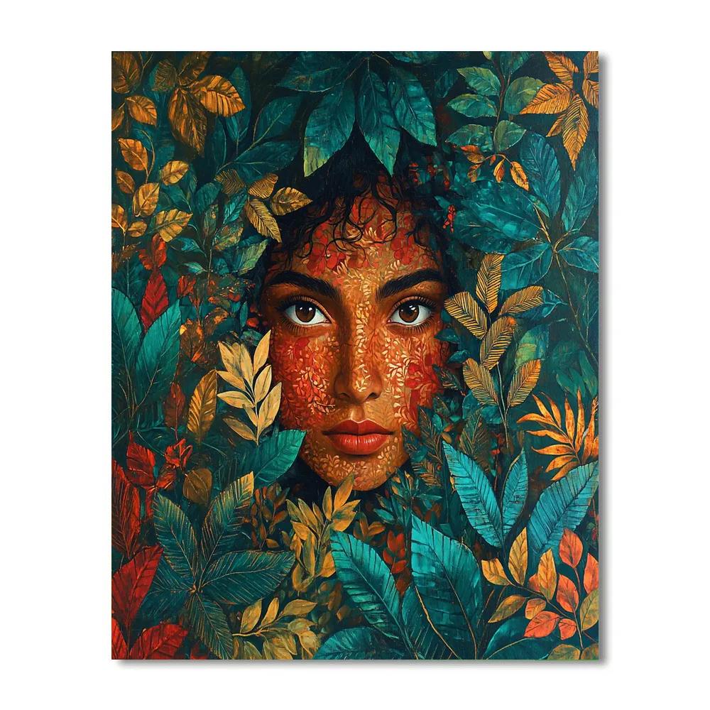 Frida Kahlo Inspired Ancestral Garden paint by color