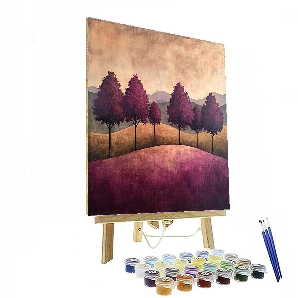 Mark Rothko Inspired Evening Orchard DIY paint by numbers