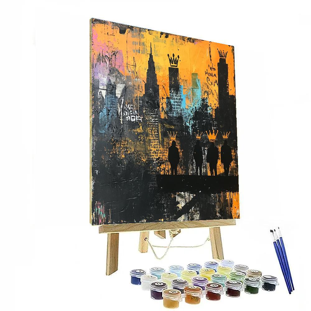 Jean-Michel Basquiat Inspired Urban Myth paint by numbers
