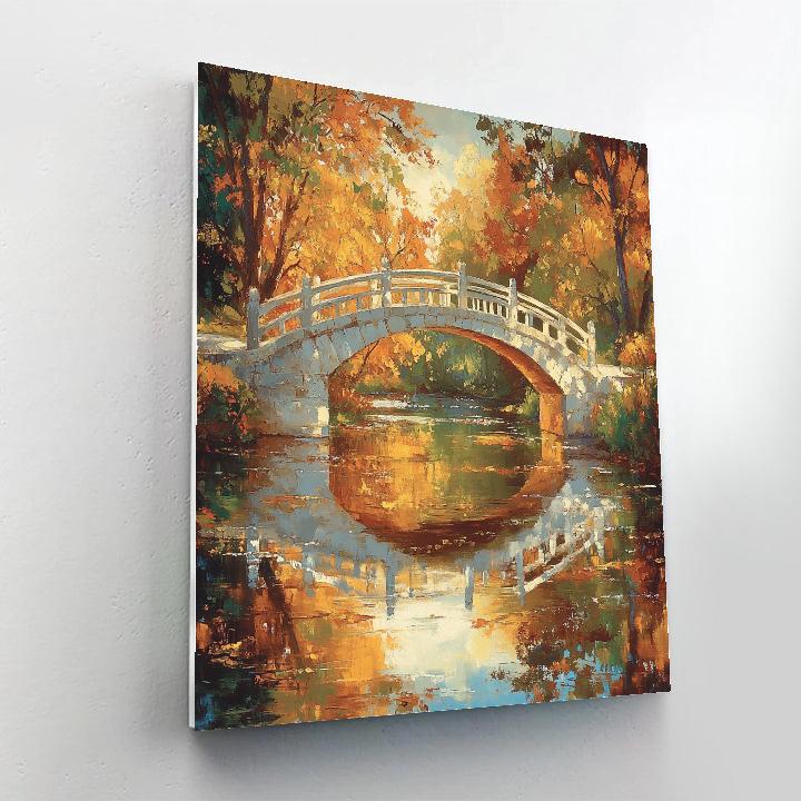 Claude Monet Inspired Autumn Bridge Paint by numbers kits
