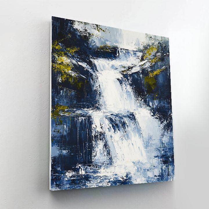 Jackson Pollock Inspired Mountain Torrent Paint by numbers art
