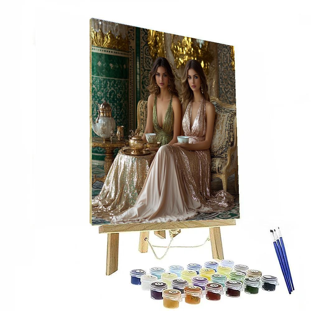 Gustave Klimt Inspired Tea Ceremony Paint by numbers kits