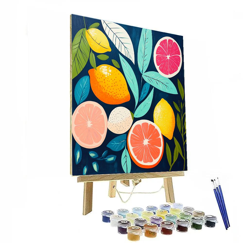 Henri Matisse Inspired Fruit Platter Paint by numbers art