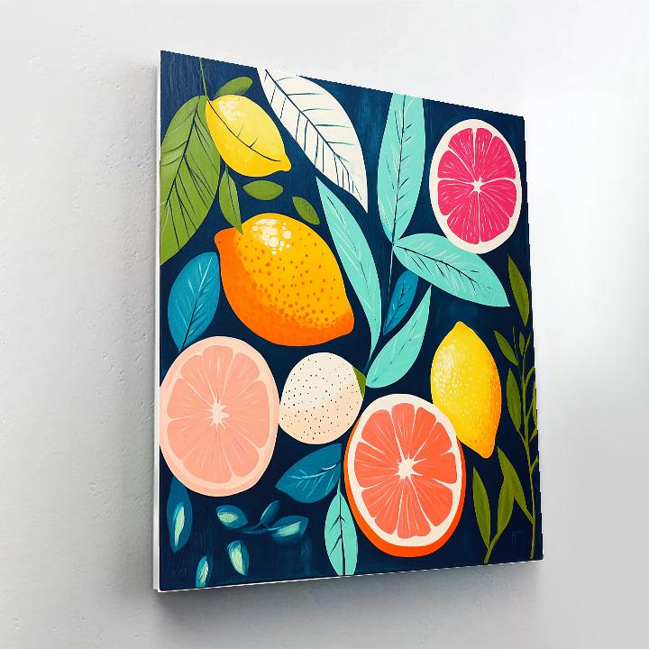 Henri Matisse Inspired Fruit Platter Paint by numbers art
