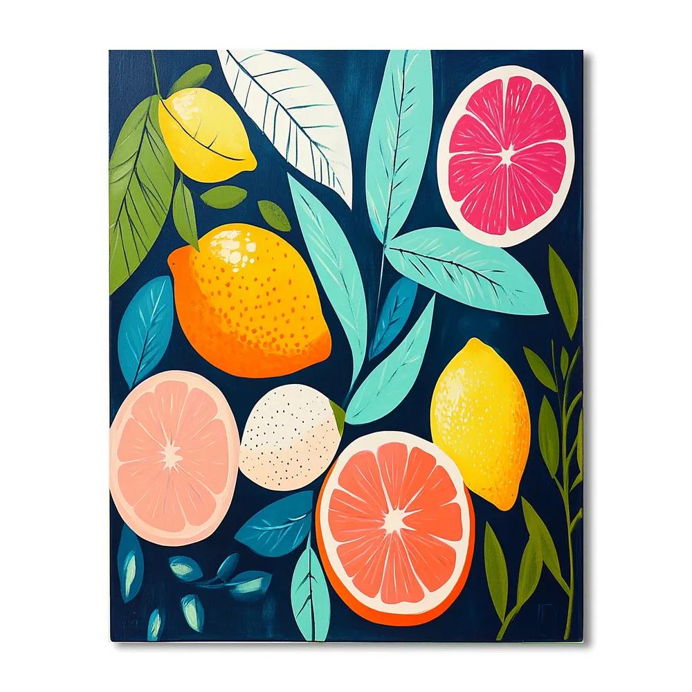 Henri Matisse Inspired Fruit Platter Paint by numbers art
