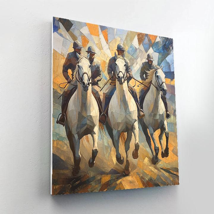 Pablo Picasso Inspired Mythic Riders paint by color