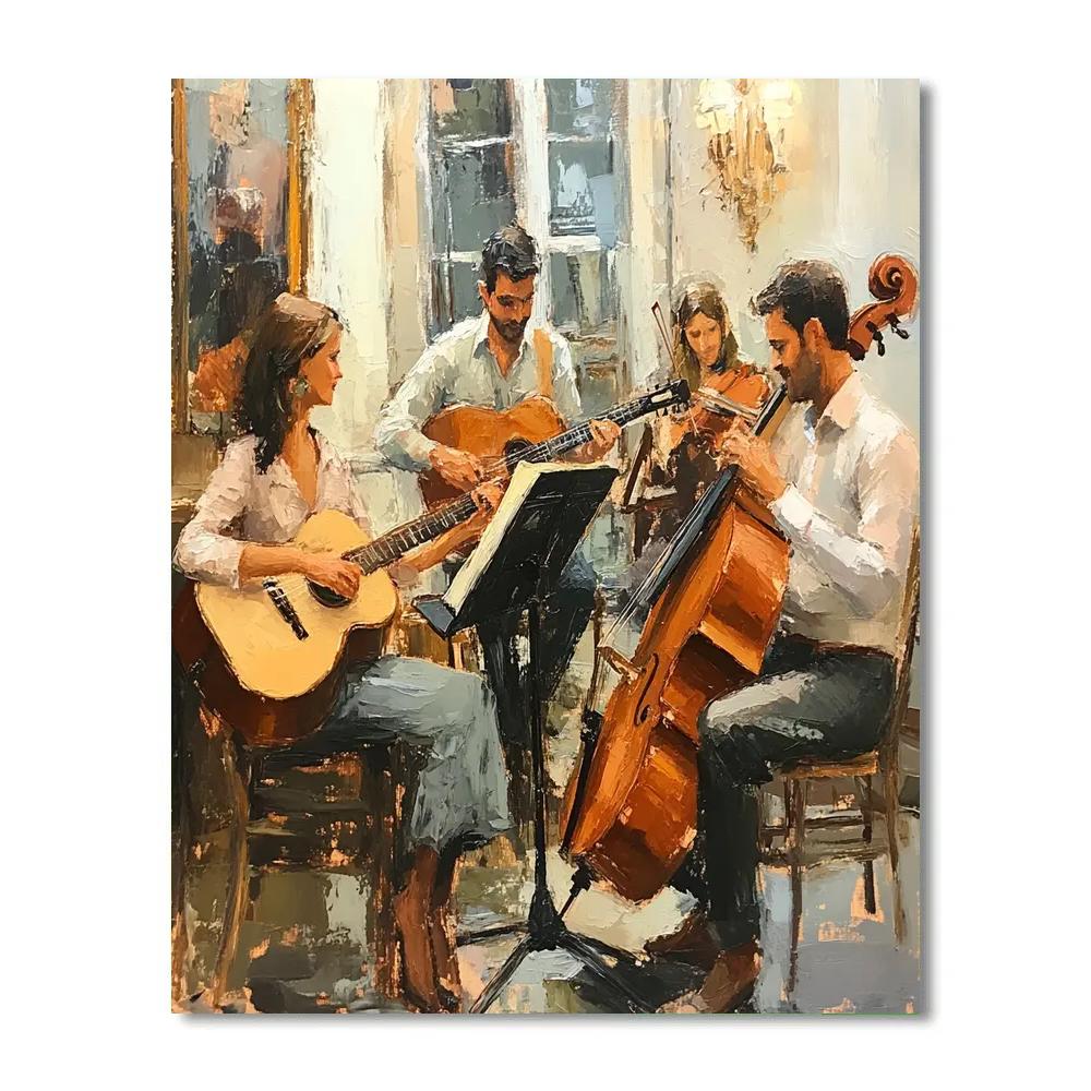 Edgar Degas Inspired Café Musicians Paint by numbers kits