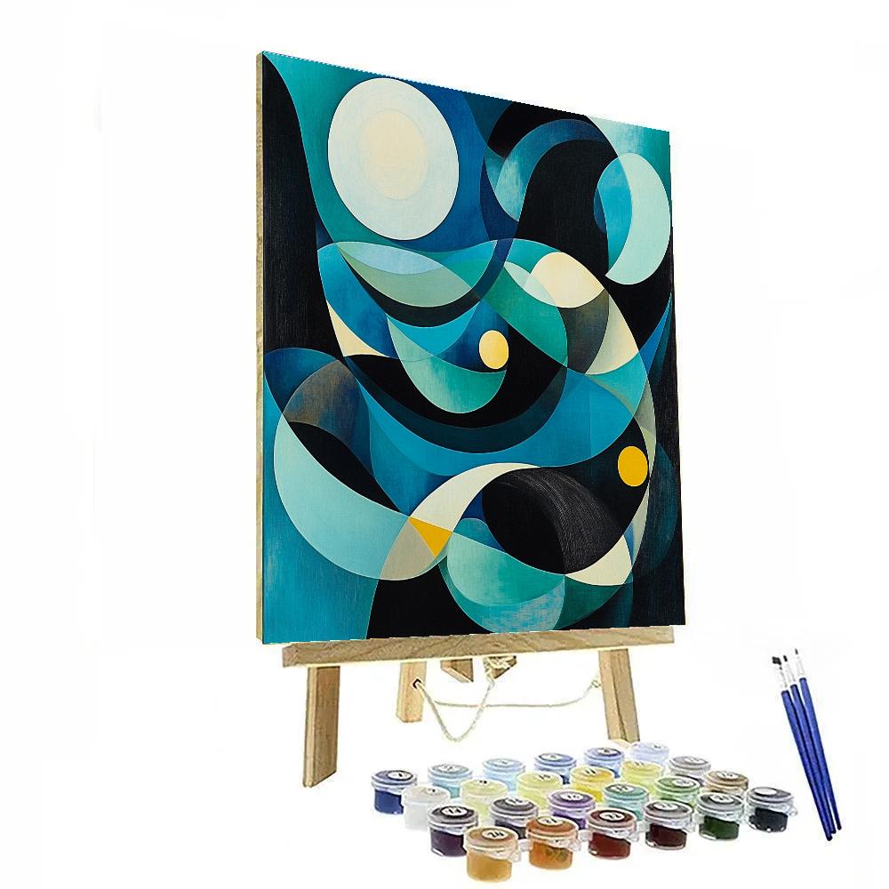 Wassily Kandinsky Inspired Market Melody DIY paint by numbers