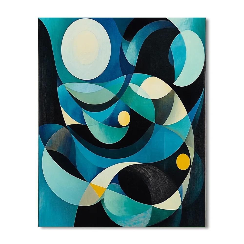Wassily Kandinsky Inspired Market Melody DIY paint by numbers
