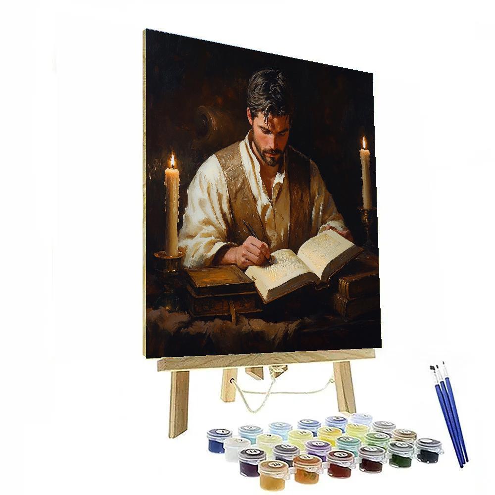 Rembrandt Inspired Scholar In Library DIY paint by numbers