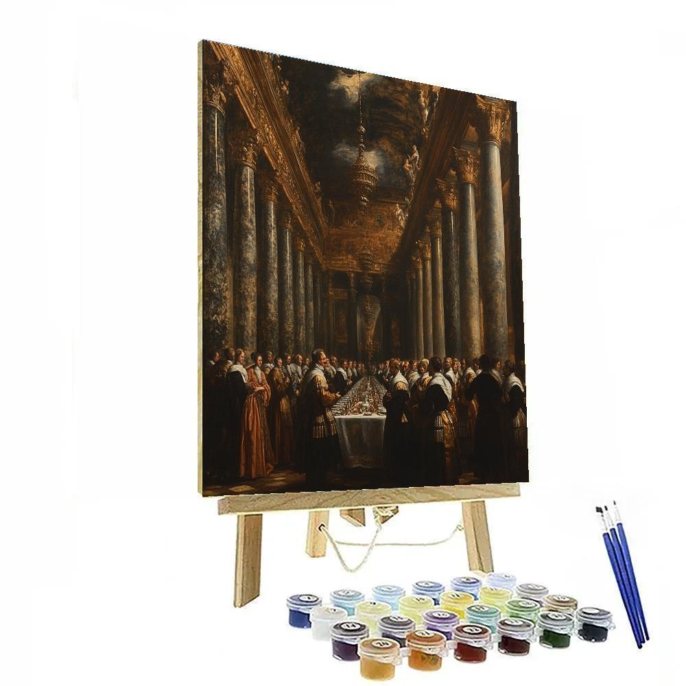 Diego Velázquez Inspired Courtly Feast Numbered painting kits