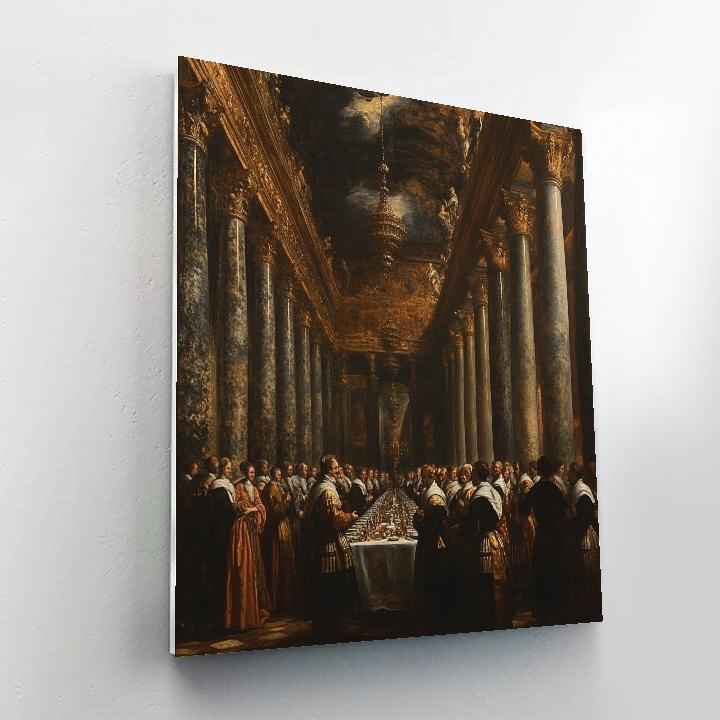 Diego Velázquez Inspired Courtly Feast Numbered painting kits
