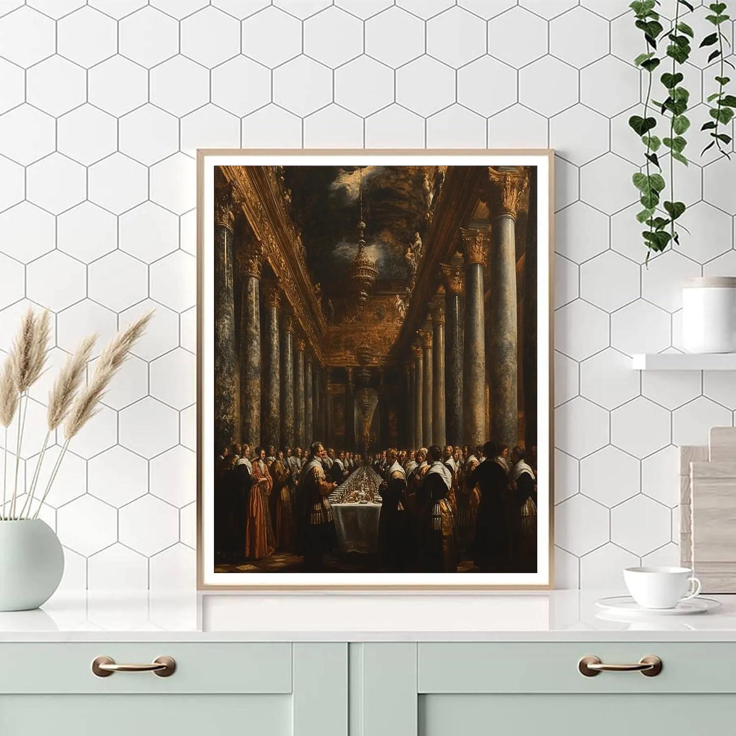 Diego Velázquez Inspired Courtly Feast Numbered painting kits