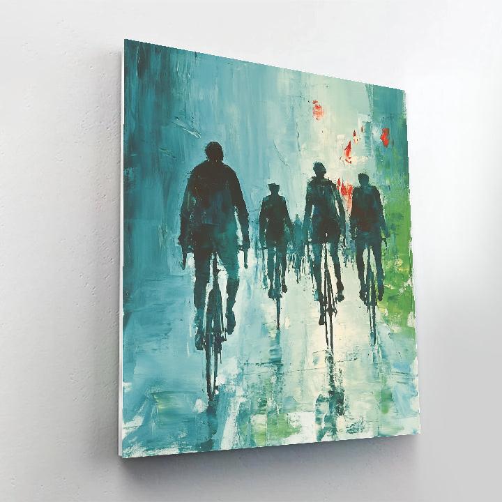 Edouard Manet Inspired Bicycle Ride Paint by numbers art