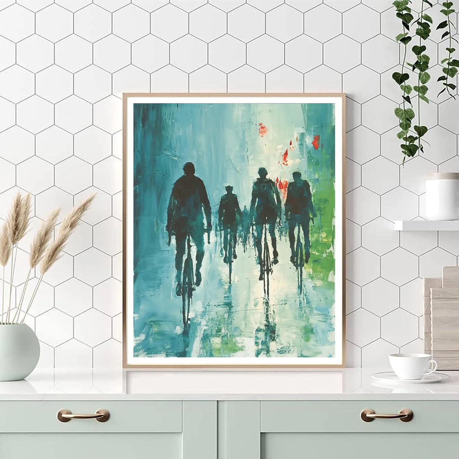 Edouard Manet Inspired Bicycle Ride Paint by numbers art