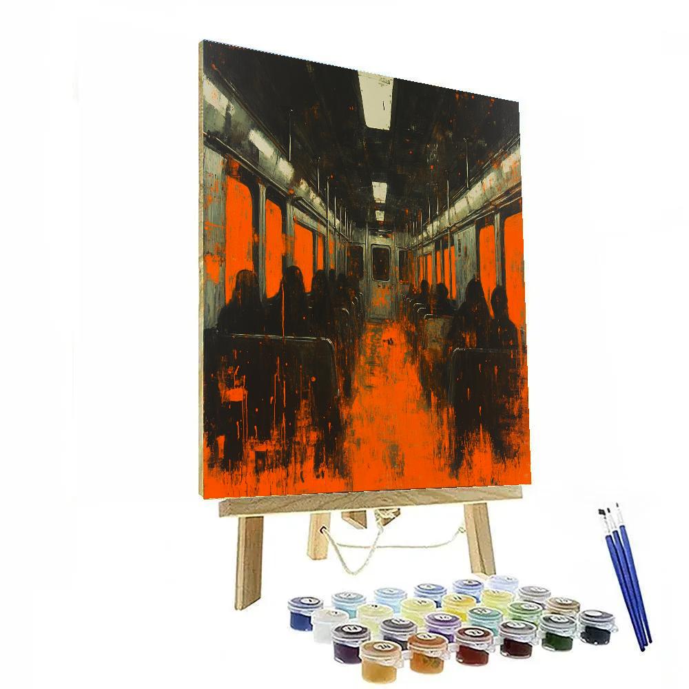 Francis Bacon Inspired Night Train Paint by numbers kits