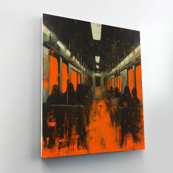 Francis Bacon Inspired Night Train Paint by numbers kits