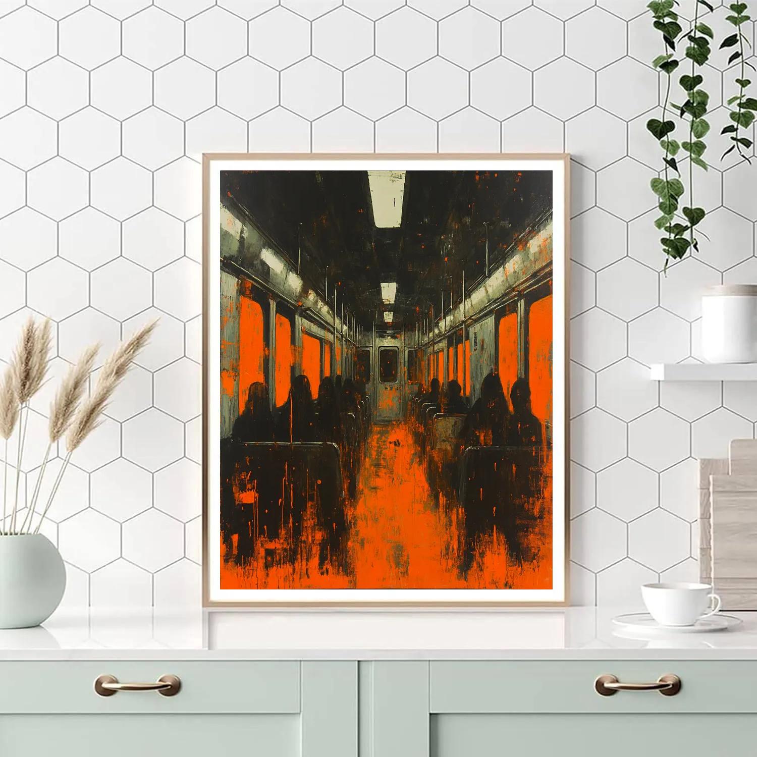 Francis Bacon Inspired Night Train Paint by numbers kits