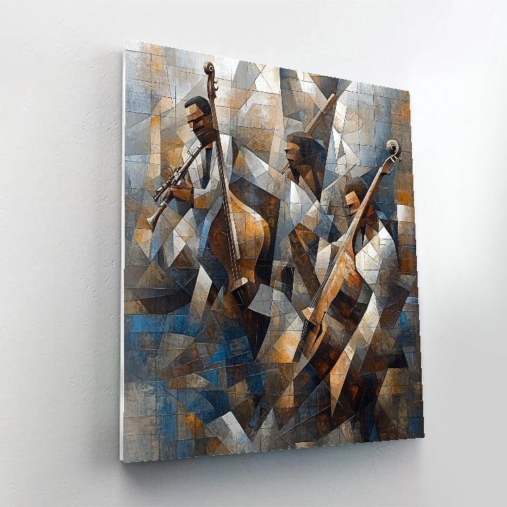 Picasso Inspired Abstract Jazz Night paint by number