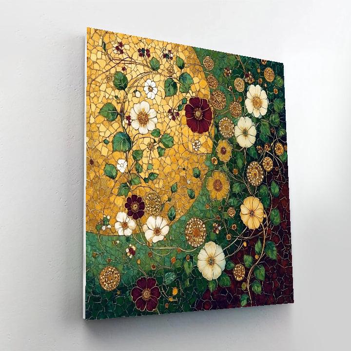 Gustav Klimt Inspired Golden Floral Dream Painting by numbers kit