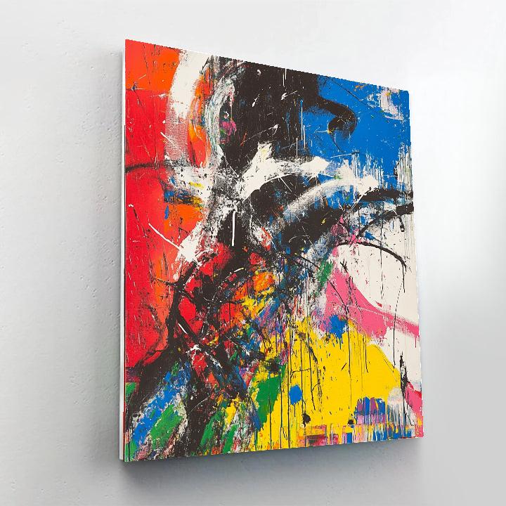 Jackson Pollock Inspired Urban Rhythm Paint by numbers art
