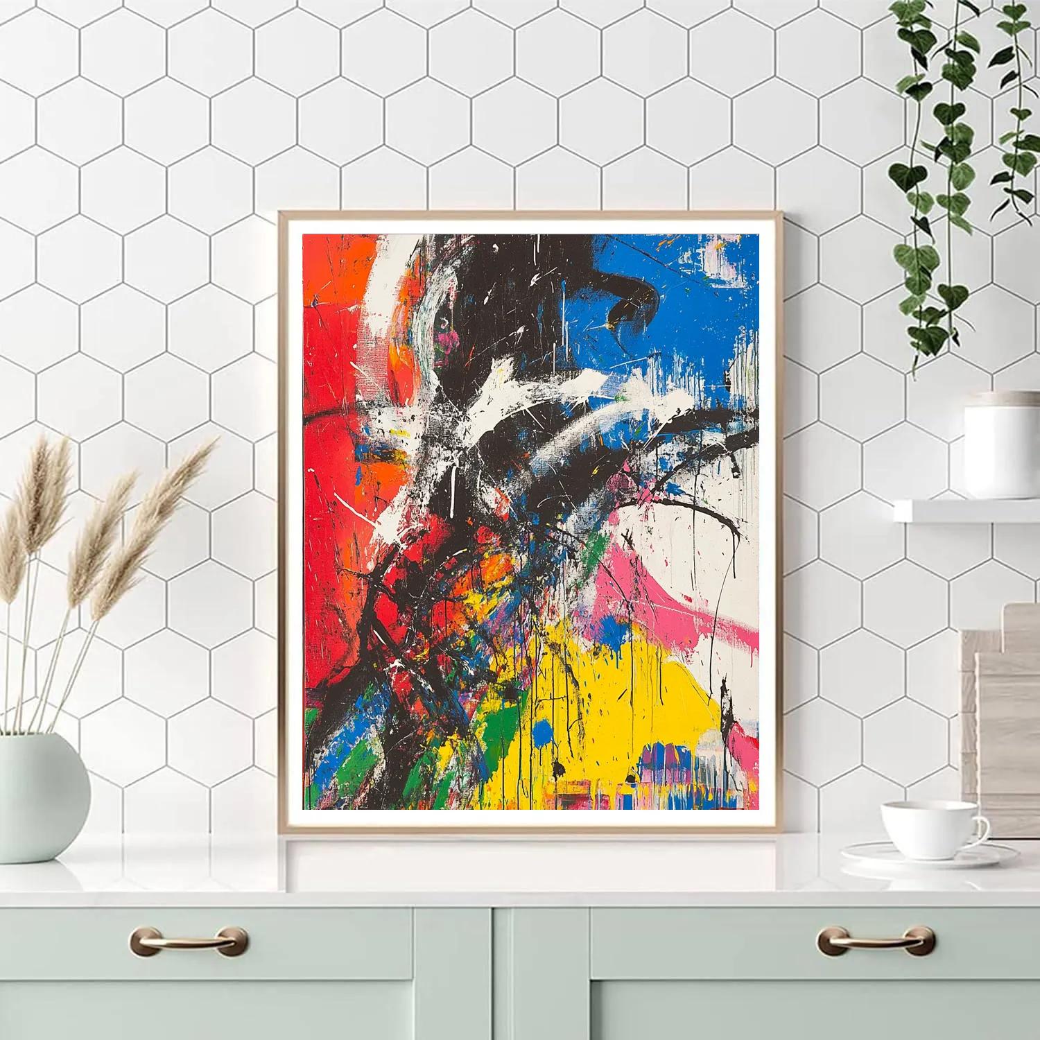 Jackson Pollock Inspired Urban Rhythm Paint by numbers art