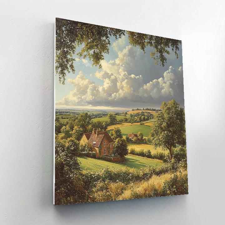 John Constable Inspired Rustic Countryside paint by numbers