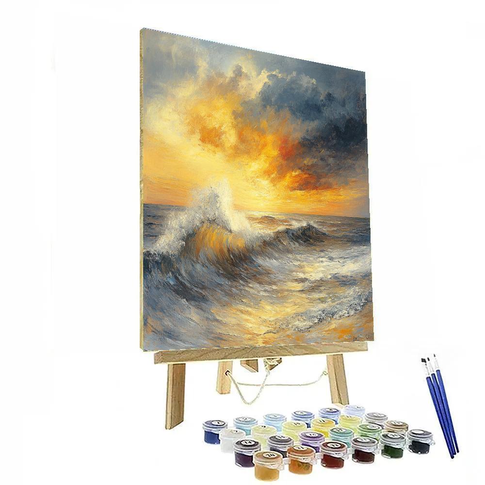 JMW Turner Inspired Stormy Seascape Paint by numbers kits