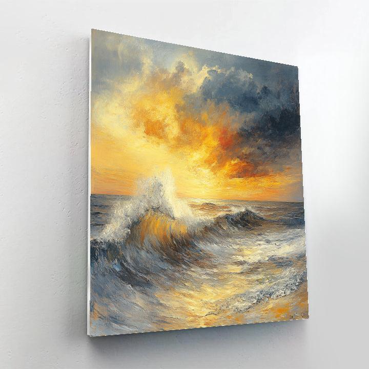 JMW Turner Inspired Stormy Seascape Paint by numbers kits
