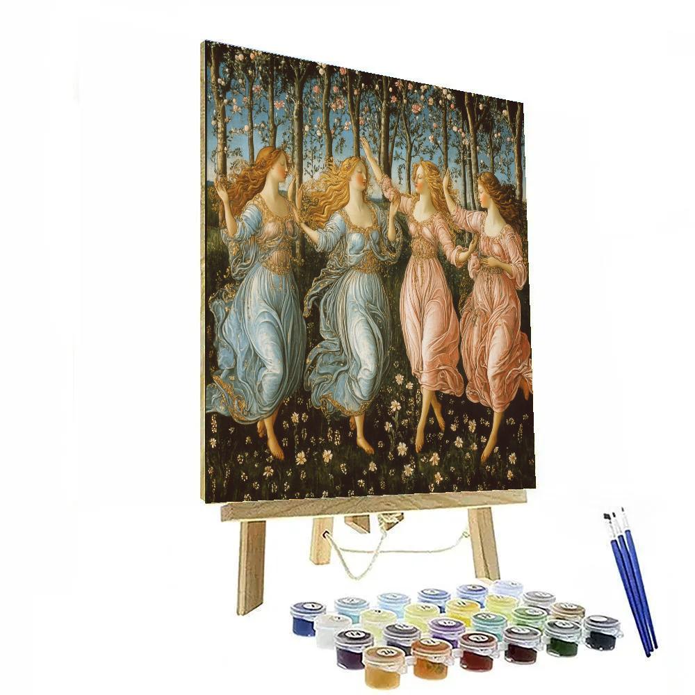 Botticelli Inspired Mythical Springtime Painting by numbers kit