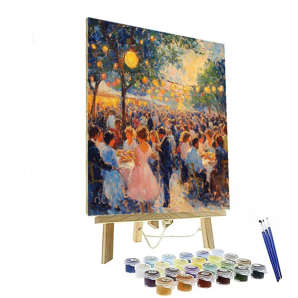 Pierre Auguste Renoir Inspired Festival Crowd Paint by numbers kits