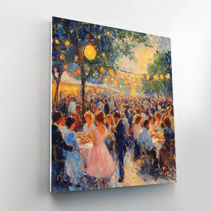 Pierre Auguste Renoir Inspired Festival Crowd Paint by numbers kits