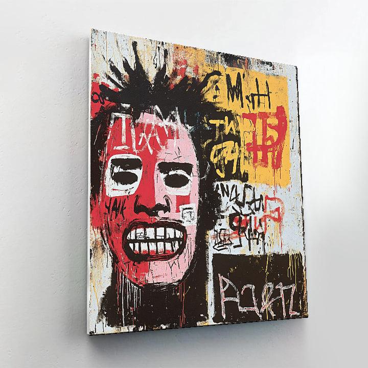 Jean Michel Basquiat Inspired Urban Graffiti paint by numbers