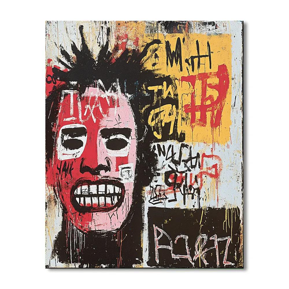 Jean Michel Basquiat Inspired Urban Graffiti paint by numbers