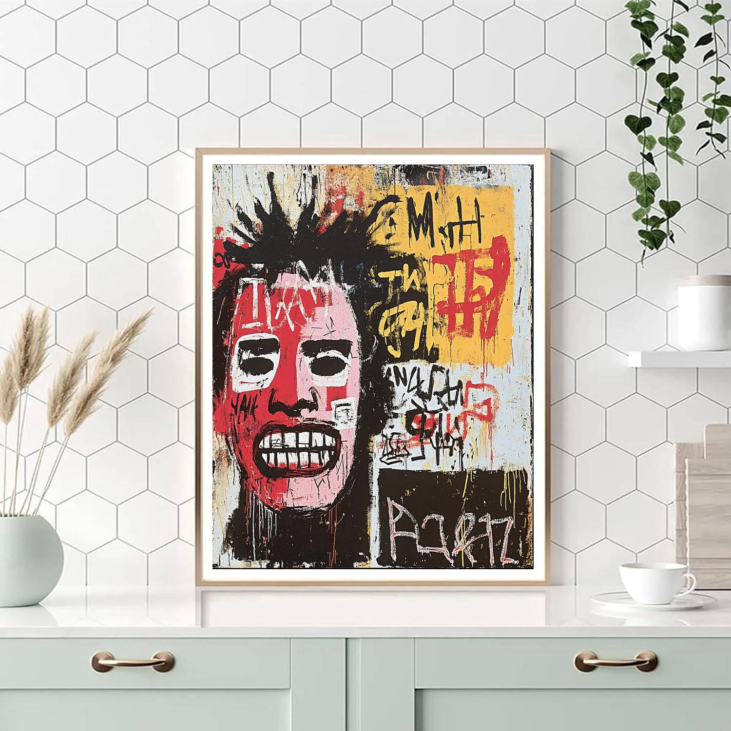 Jean Michel Basquiat Inspired Urban Graffiti paint by numbers