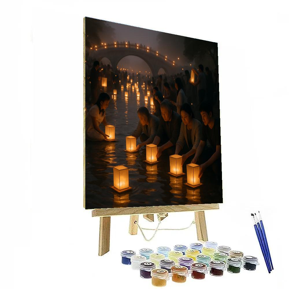 Yuanxiao Lantern River Festival DIY paint by numbers