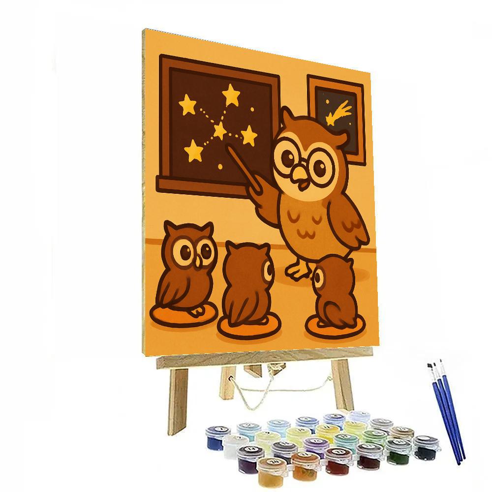 Comet Classroom Owls Paint by numbers kits