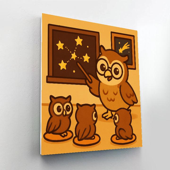 Comet Classroom Owls Paint by numbers kits