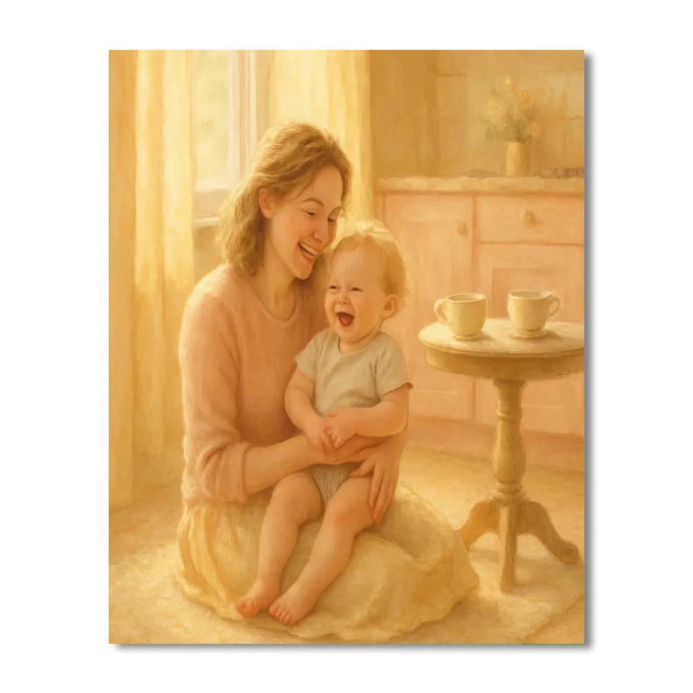 Morning Cuddles paint by numbers