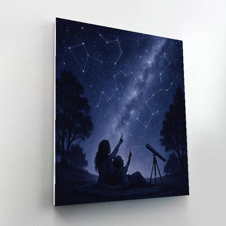 Stargazing Together Painting by numbers kit