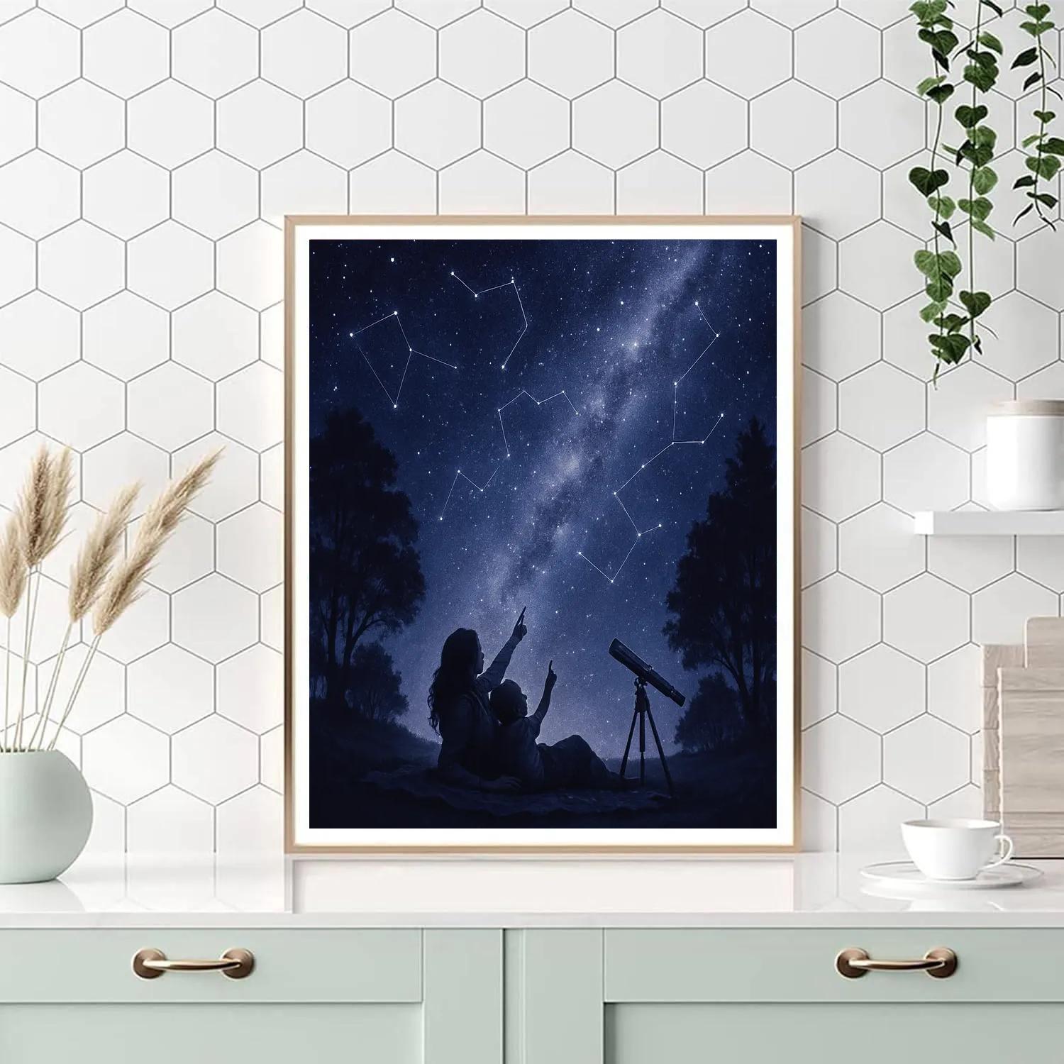 Stargazing Together Painting by numbers kit