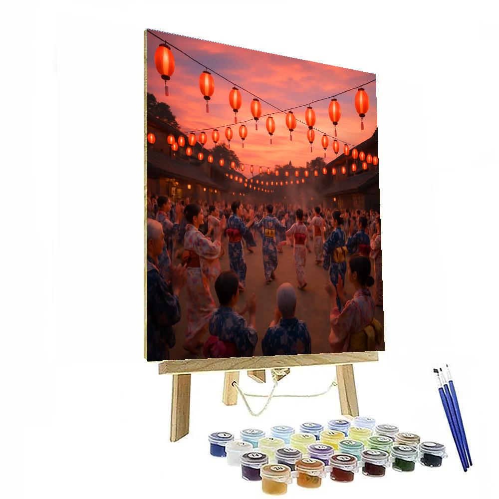 Obon Festival Dance Circle In Japan Paint by numbers kits