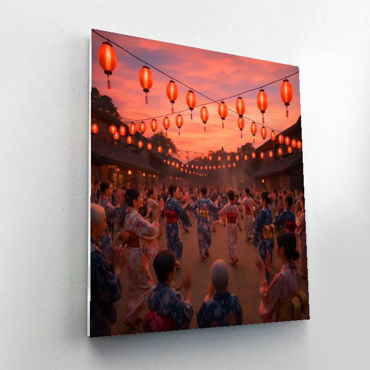 Obon Festival Dance Circle In Japan Paint by numbers kits