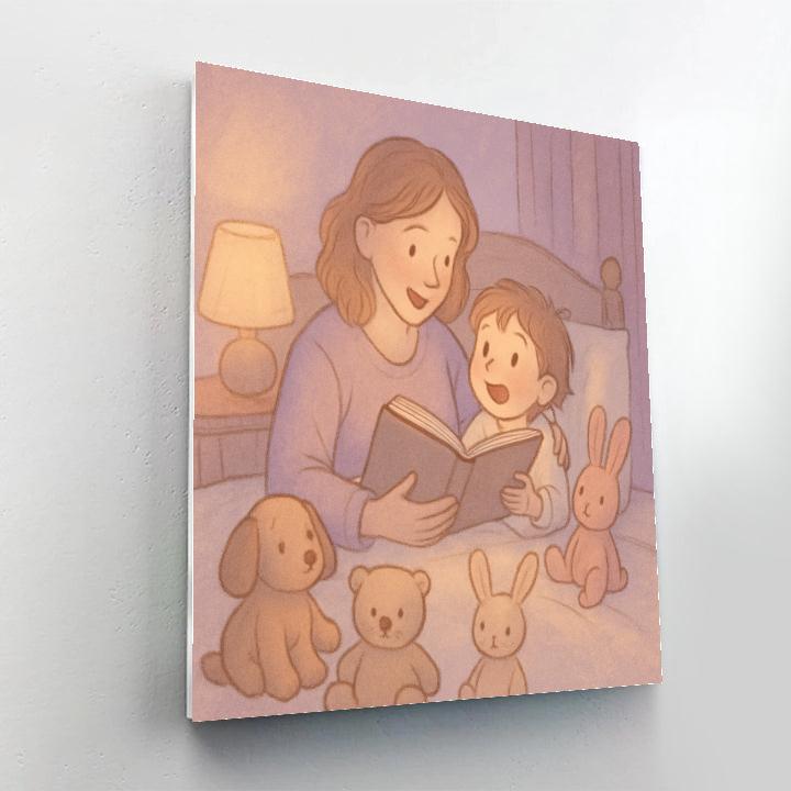 Bedtime Story Circle DIY paint by numbers