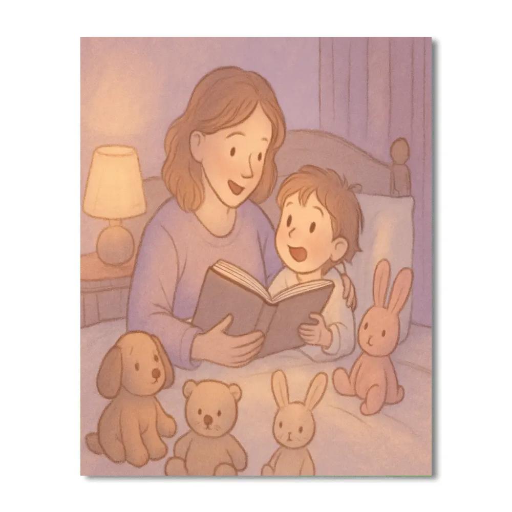 Bedtime Story Circle DIY paint by numbers